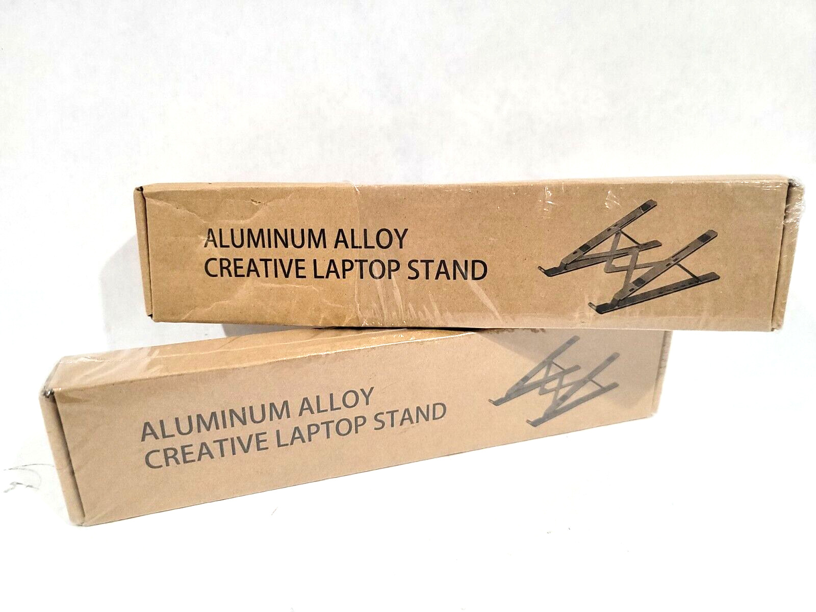 Lot of 2 ALUMINUM ALLOY CREATIVE LAPTOP STAND (silver)