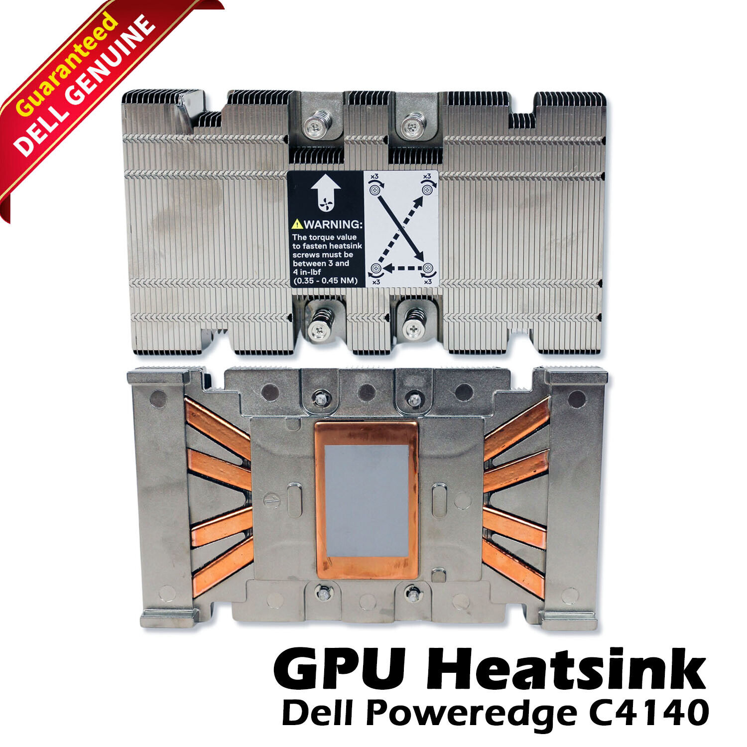 Genuine Dell SXM2 GPU Heatsink For Dell EMC Poweredge C4140 SCREW DOWN V383C