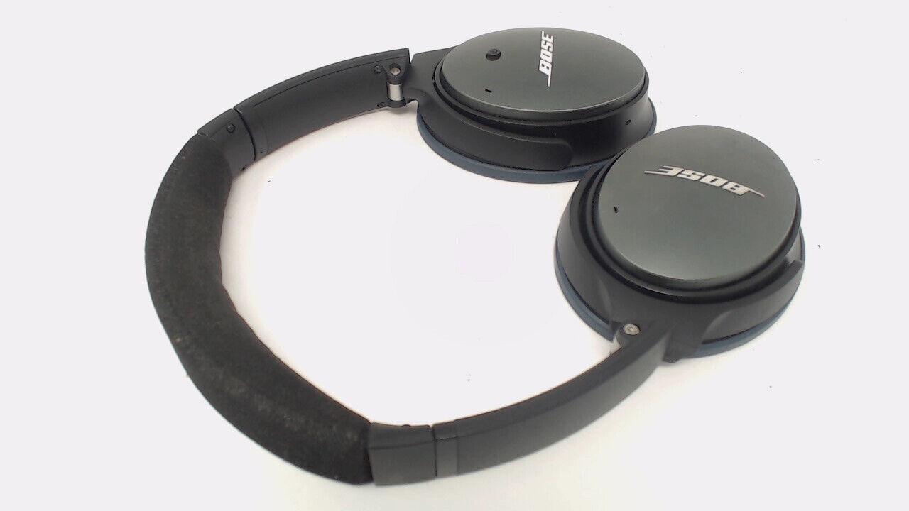 Bose Quiet Comfort QC 25 WIRED Headphones Black & Blue - NO EAR PADS