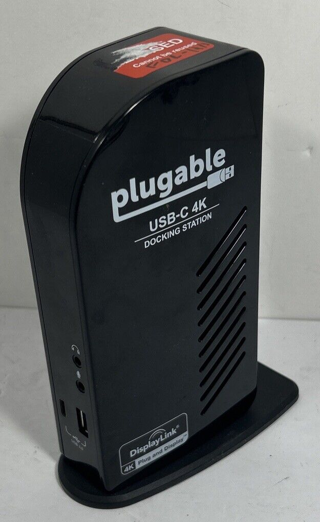 Plugable USB-C Triple Display Docking Station UD-ULTC4K - No Power Adapter