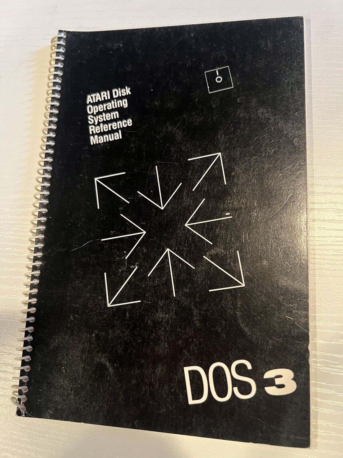 1983 ATARI Disk Operating System III Reference Manual DOS 3 Spiral Bound Vintage