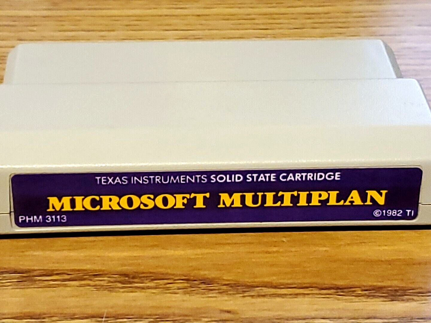 Texas Instruments TI99/4A PHM3113 Microsoft Multiplan Solid State Cartridge 1982