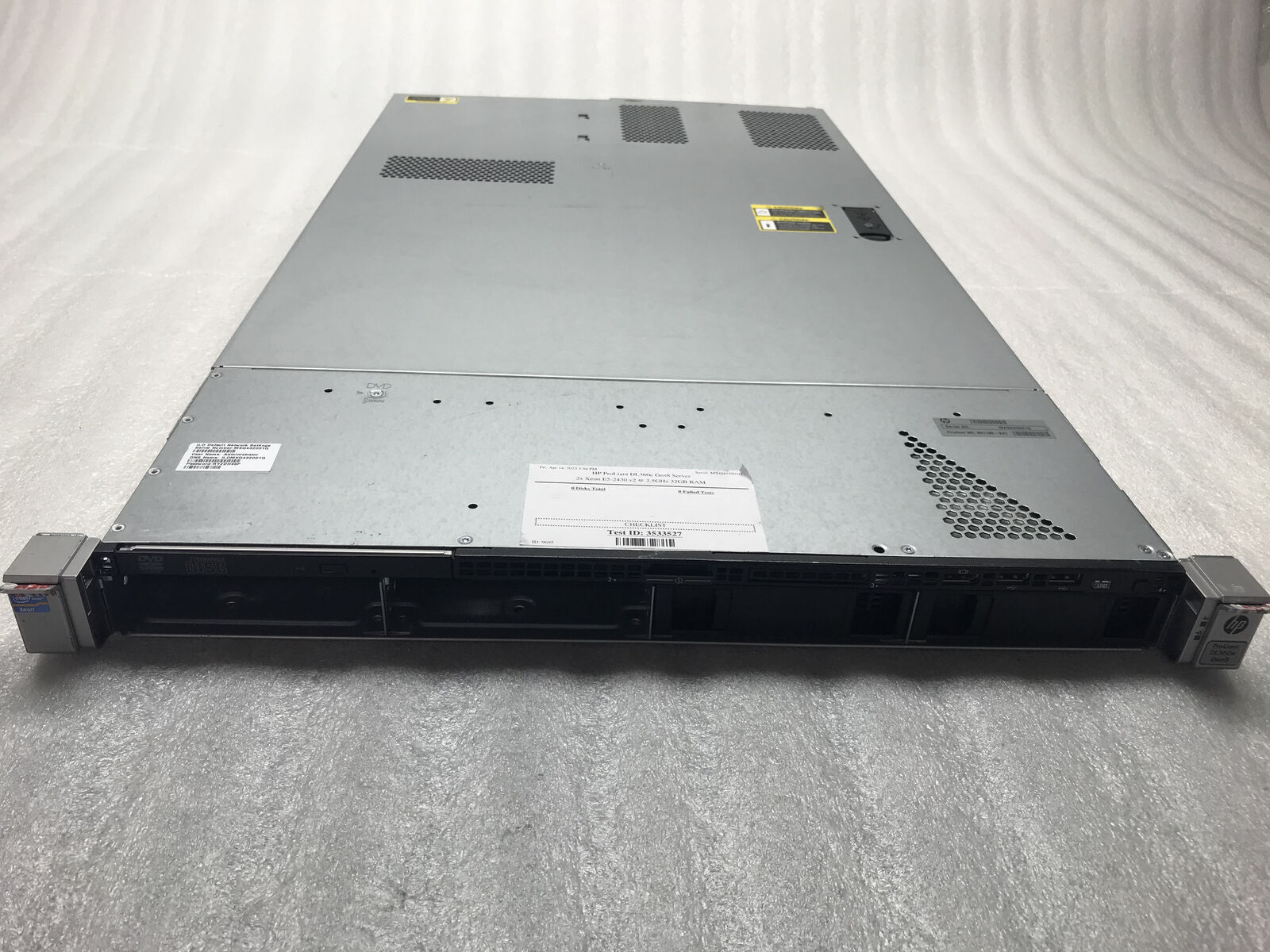 HP ProLiant DL360e Gen8 1U BOOTS 2x Xeon E5-2430 v2 2.5GHz 32GB RAM NO HDDs