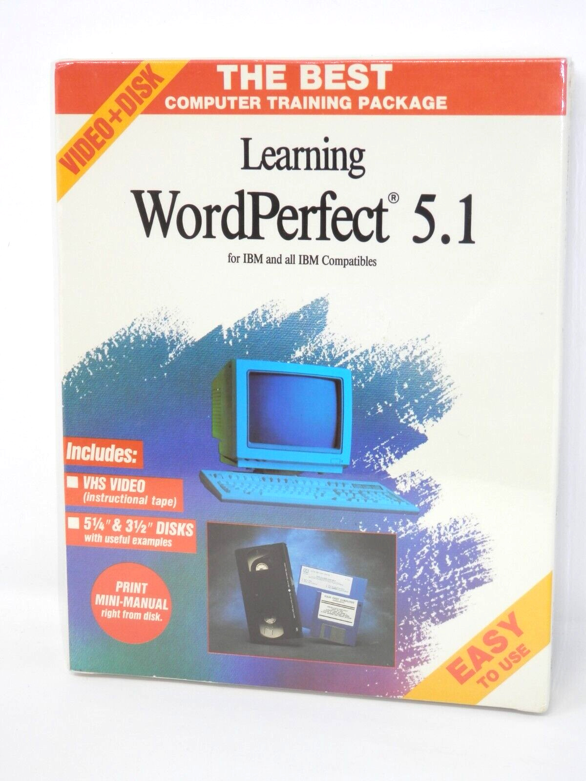 Learning WordPerfect 5.1 IBM PC Software • 3.5\
