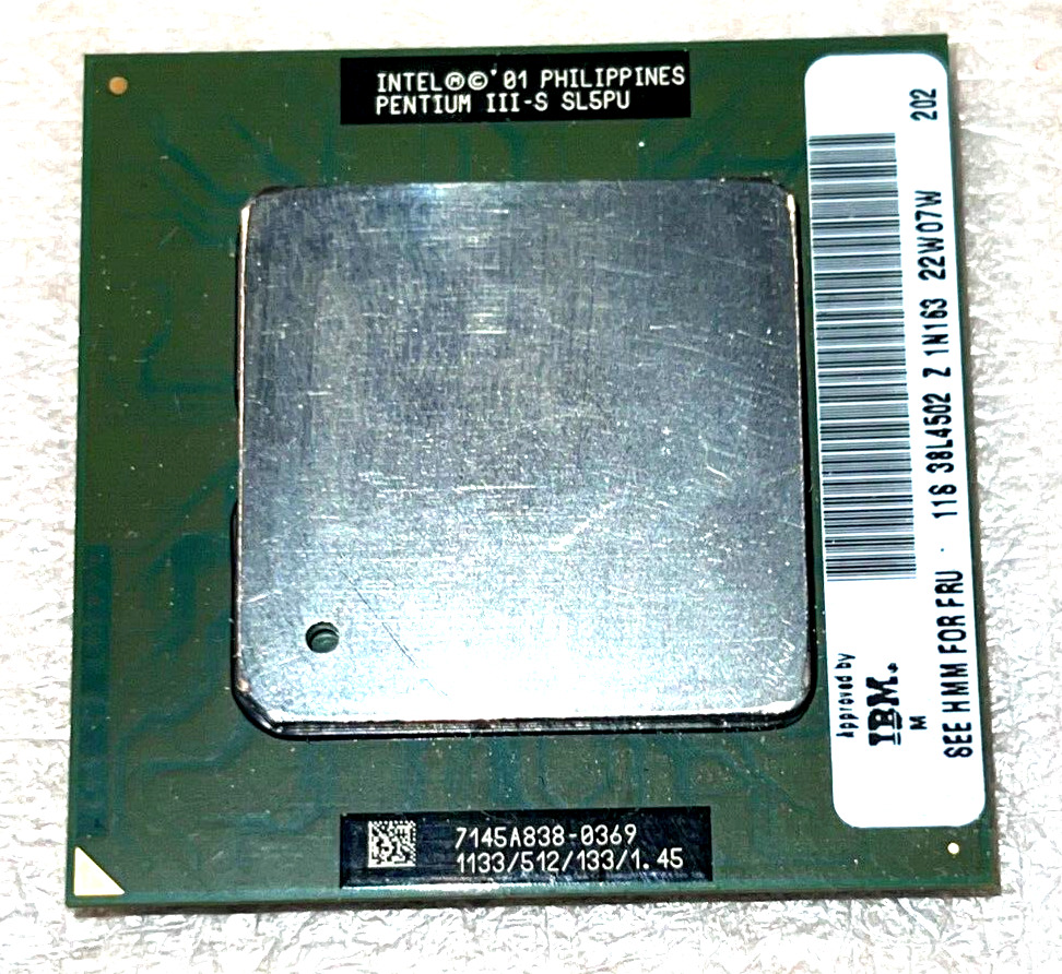Intel Pentium III-S 1133/512/133/1.45V 1133MHz Server Processor, SL5PU