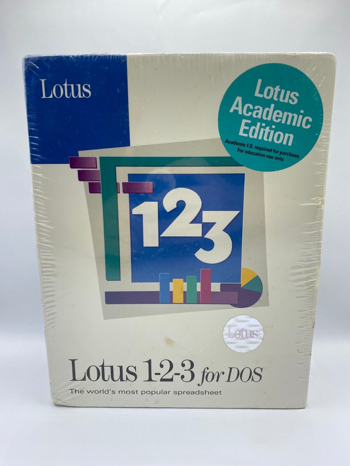 Vintage Lotus 123 Release 2.4 for DOS 1992 3.5 Diskettes NOS SEALED Academic Ed