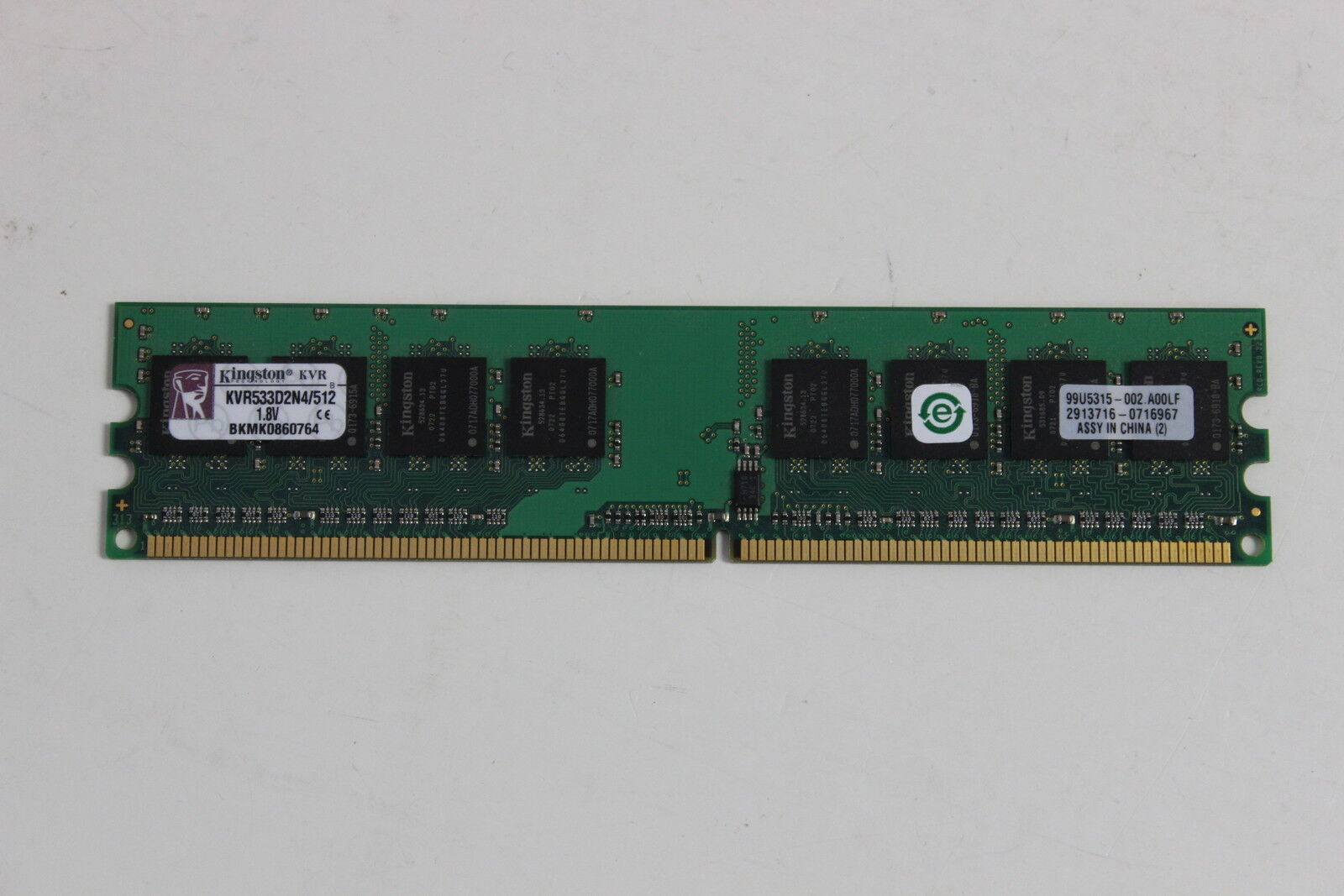 KINGSTON KVR533D2N4/512 512MB DIMM MEMORY RAM WITH WARRANTY