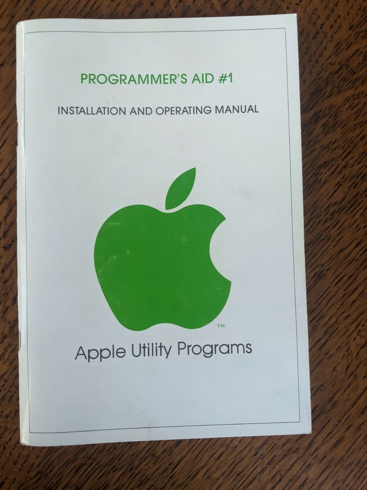Vintage 1978 Apple (Computer) Programmer\'s AID #1 Manual [VGC] A2L0011 Very Rare