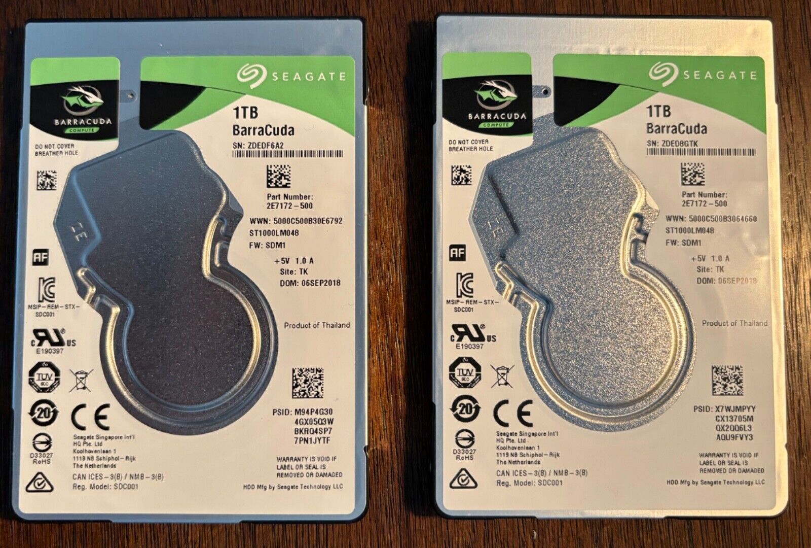 2 PACK  Seagate ST1000LM048 Mobile HDD 1TB 2.5\