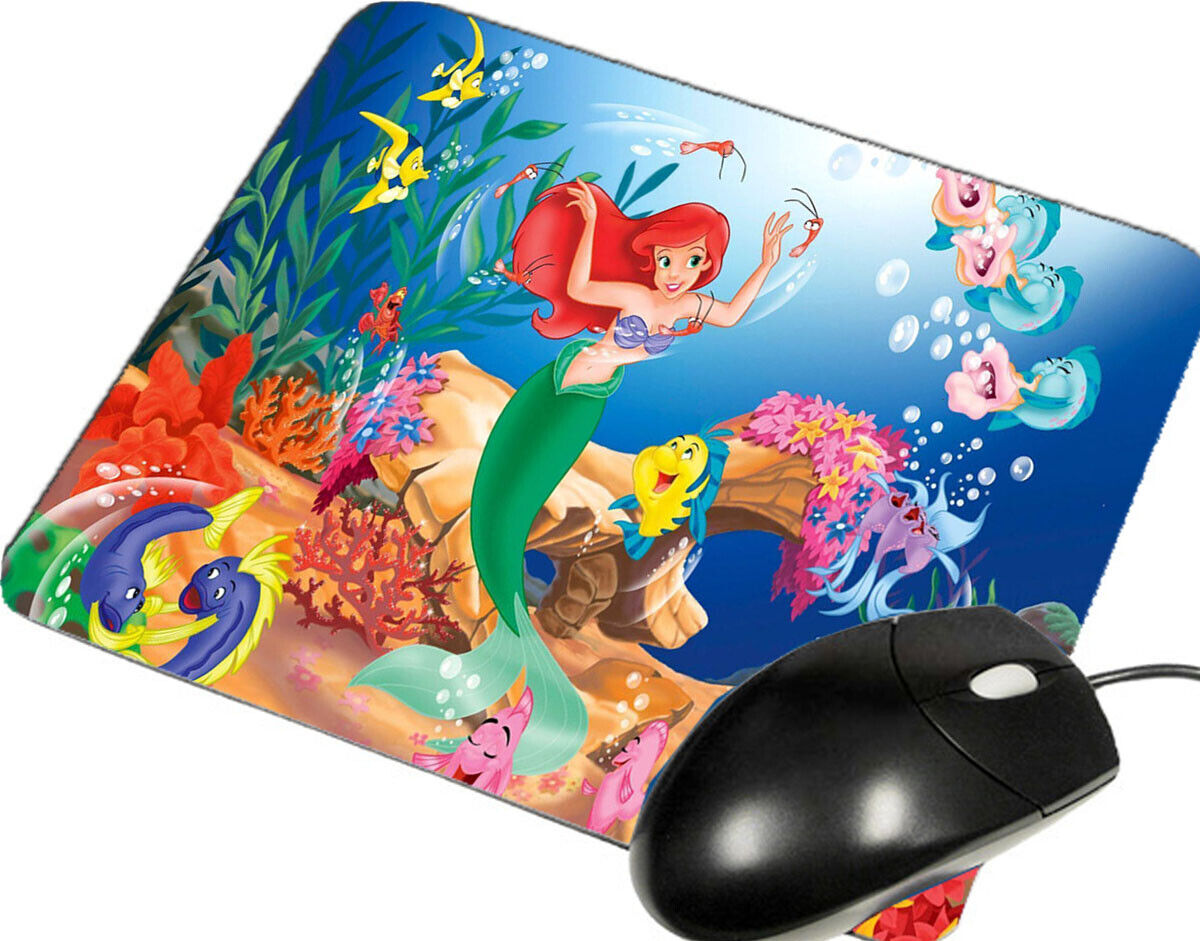 Ariel The Little Mermeid Princess Fairy New Custom Mouse Mats L26 Hard Mouse Pad