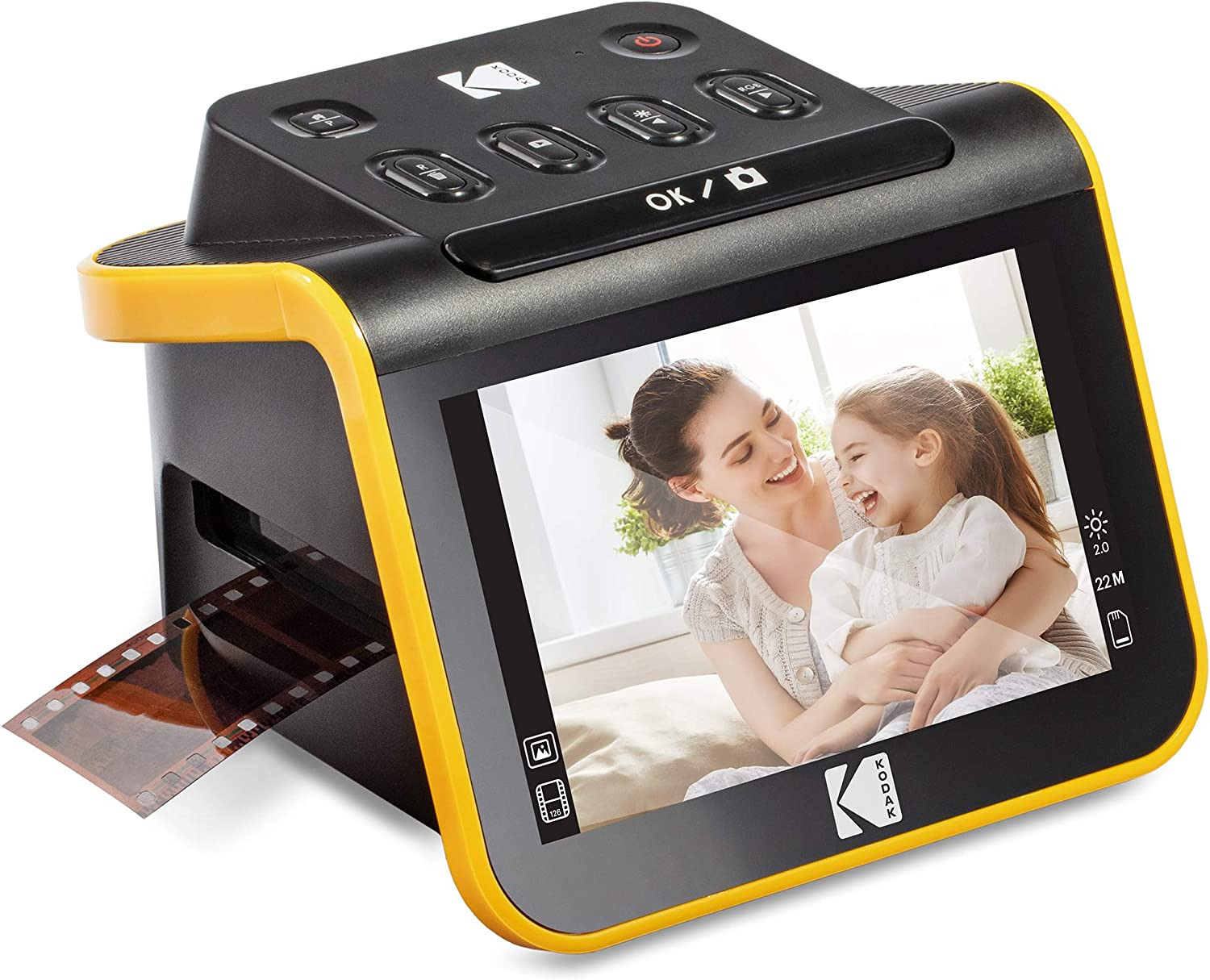 Slide N SCAN Film and Slide Scanner with Large 5” LCD Screen, Convert Color 