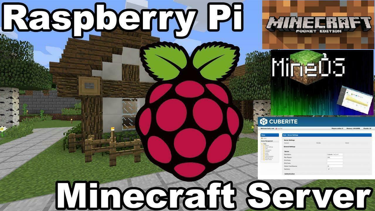 MineCraft Servers 3 in 1 MineOS/Cuberite Raspberry PI 2/3/4/PI400 Sd Card Image 