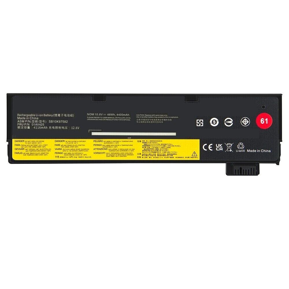 10X 01AV425 Battery For Lenovo ThinkPad T470 T480 T570 01AV423 01AV424 P51S 48Wh