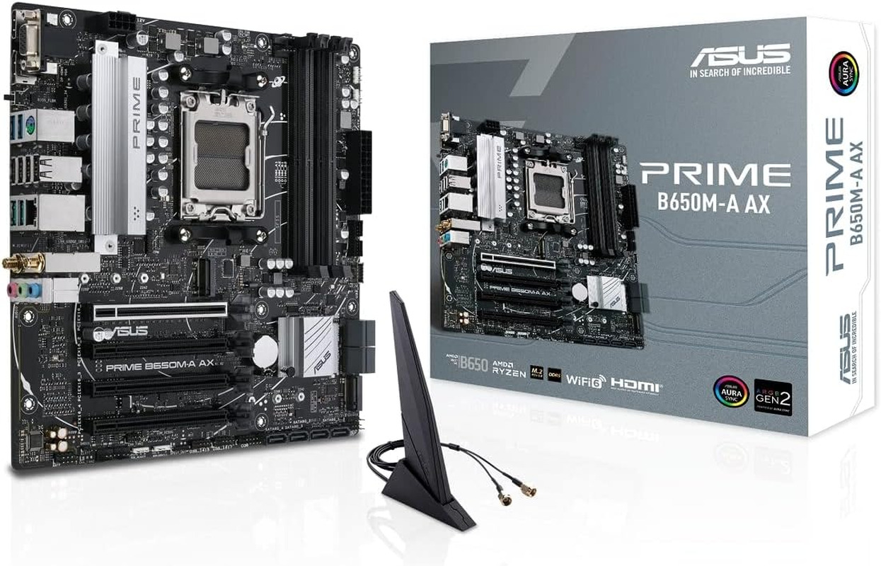 B650M-A AX AMD B650(Ryzen 7000) Micro-Atx Motherboard(Ddr5,Pcie 5.0 M.2,2.5Gb La