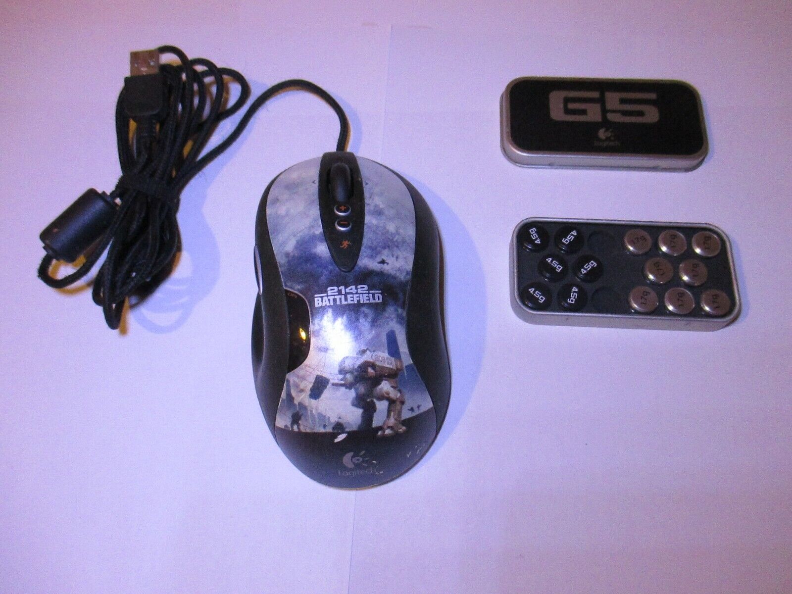 Logitech G5 Laser Gaming Mouse Battlefield 2142 Special Edition Works Great Rare