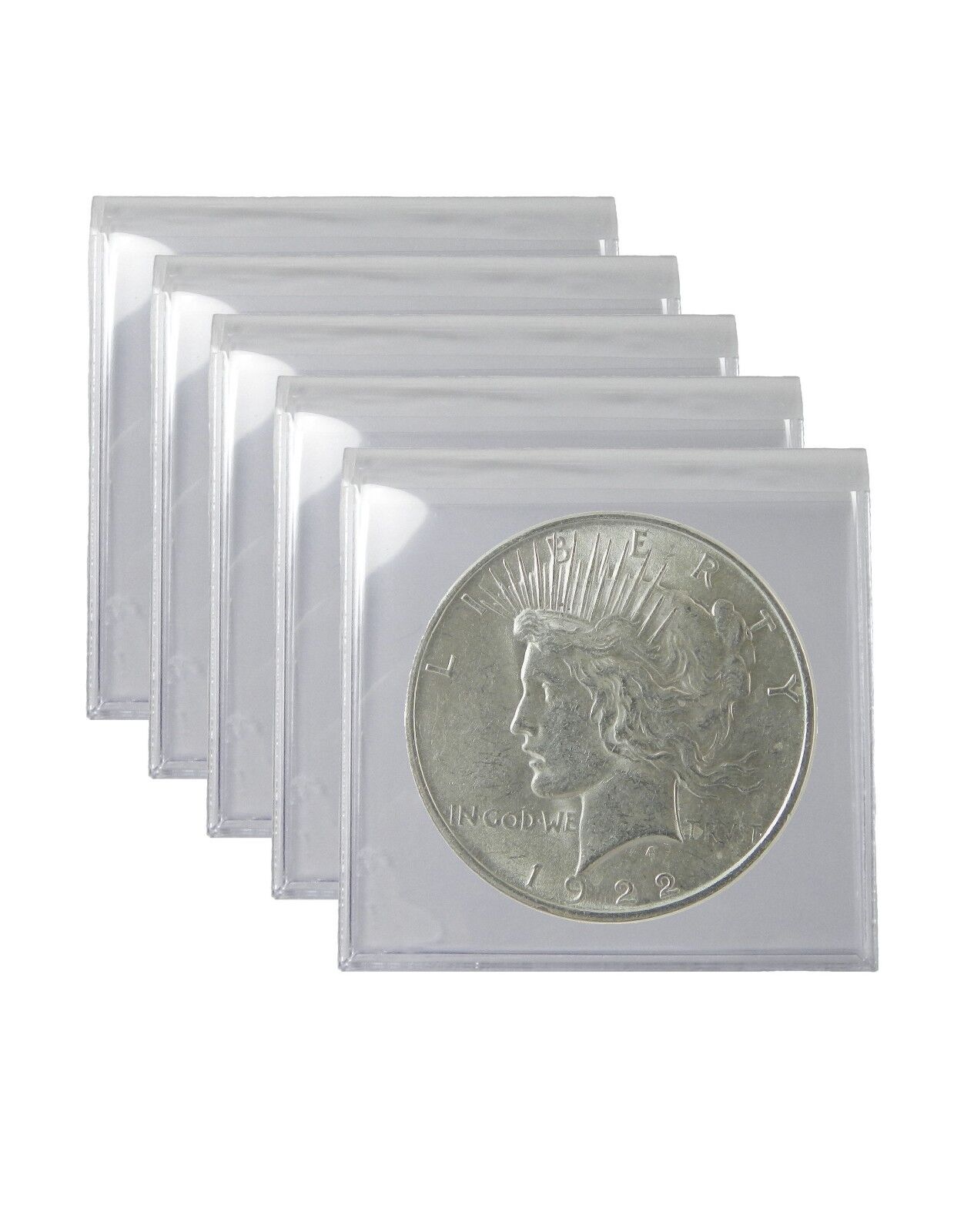 Silver Peace Dollar AU Lot of 5