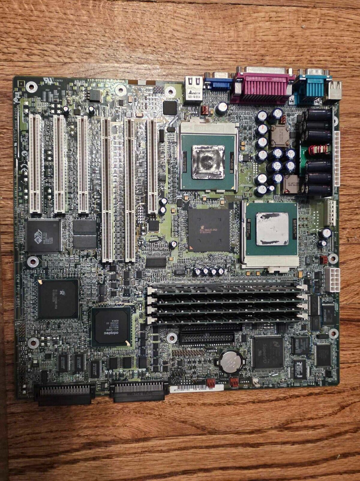 Intel 370 Motherboard Server Board G7ESZ Dual 1 GHz Pentium III 1GB RAM VertexM1