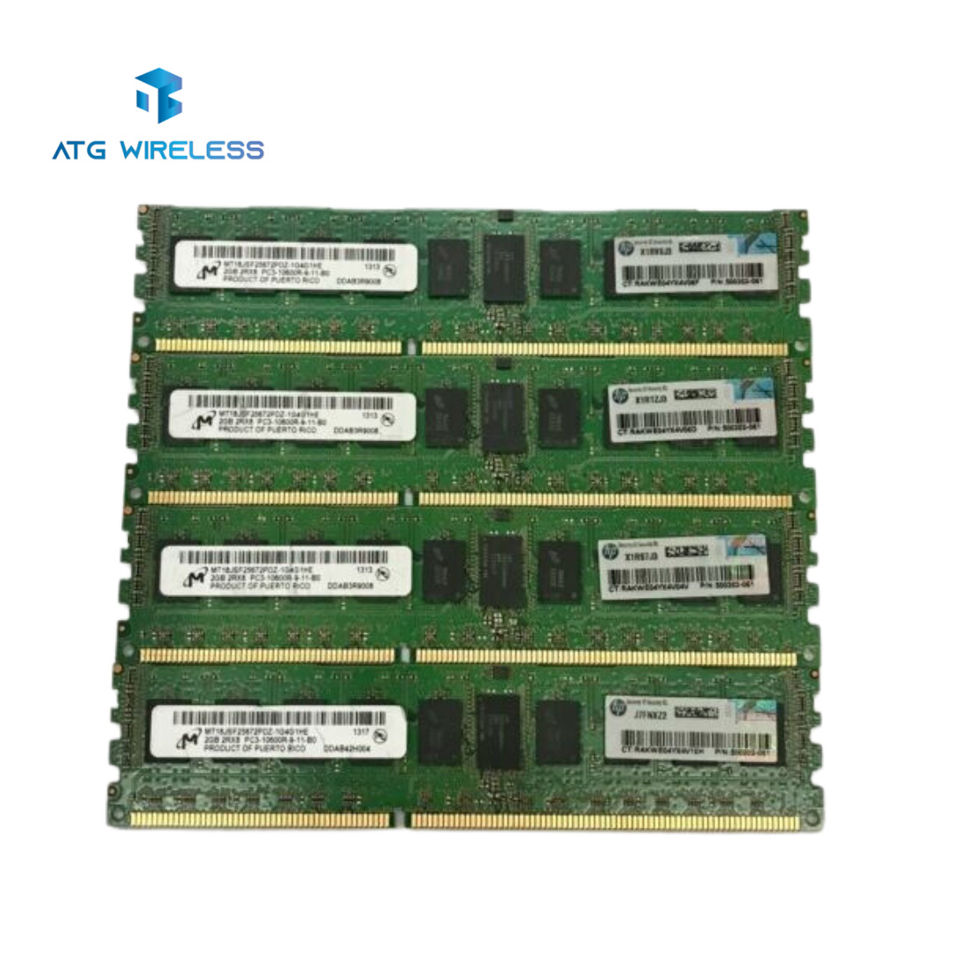 Lot of 4 Micron 8GB (4x2GB) 2Rx8 DDR3-10600R Server Ram