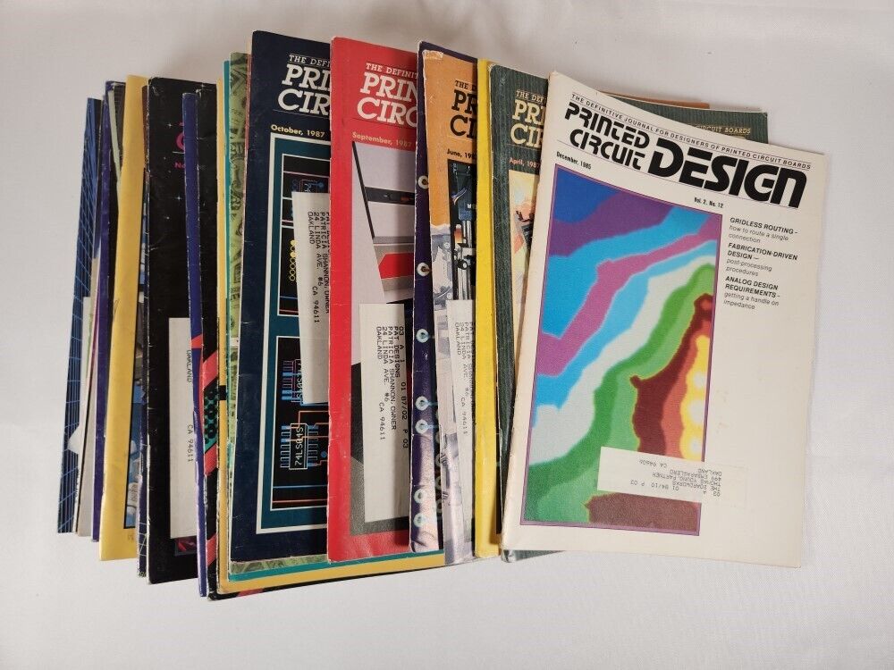 (22) Printed Circuit Design Magazines & (4) Circuit Design Magazines 1985-1990
