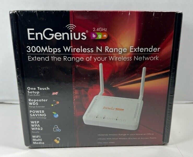 EnGenius 300 Mbps 10/100 Wireless Range  Extender Booster  ERB9250
