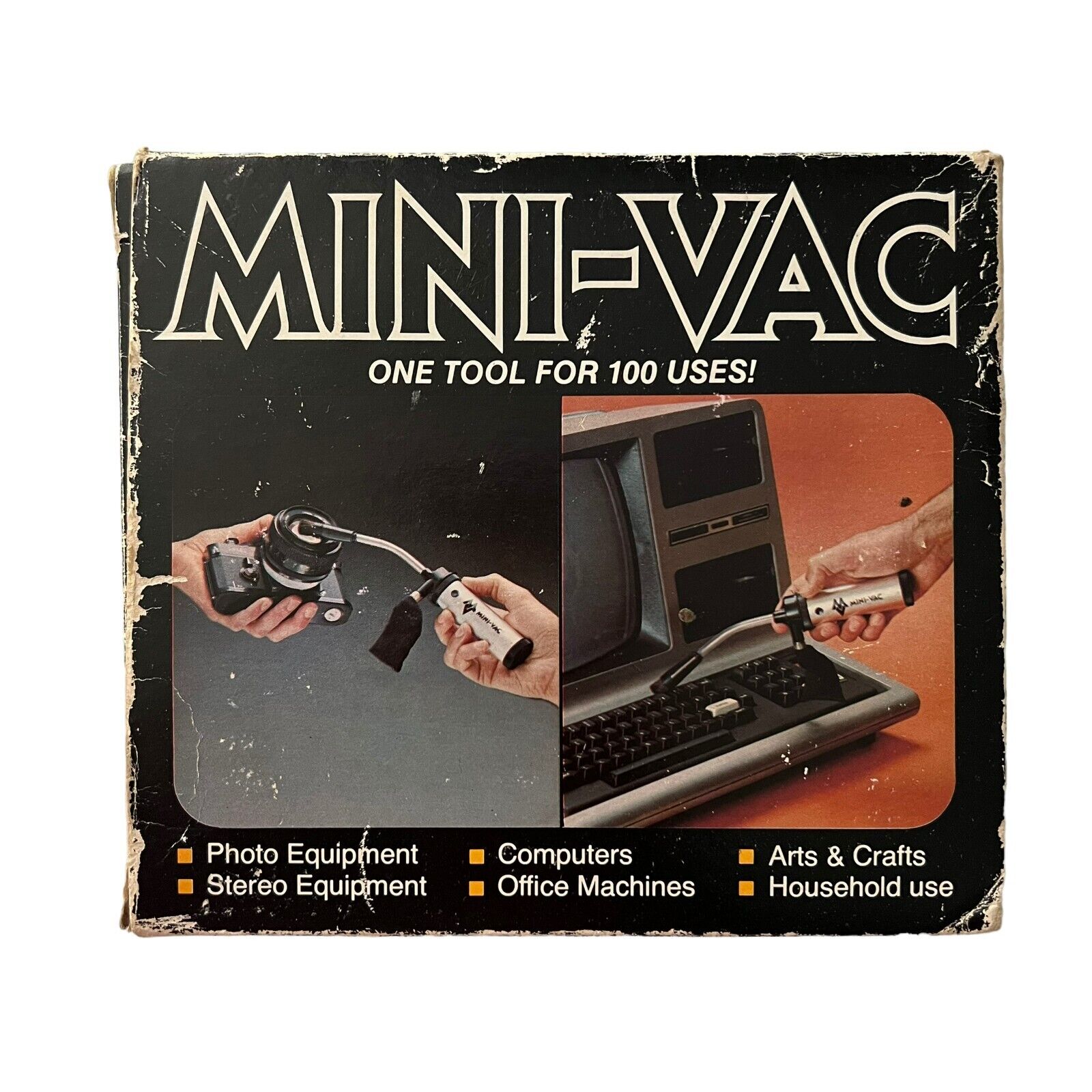 Vintage Mini-Vac Electronics Cleaning Kit Computers Retro Old Tech Collectible