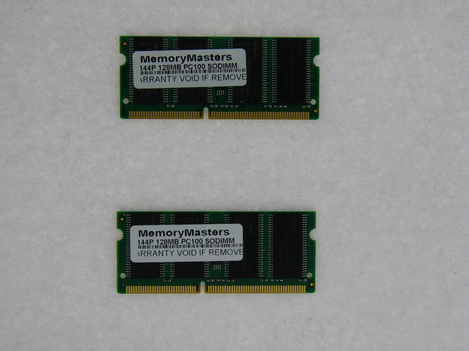 256MB  (2X128MB) MEMORY 16X64 PC100 8NS 3.3V SDRAM 144 PIN SO DIMM