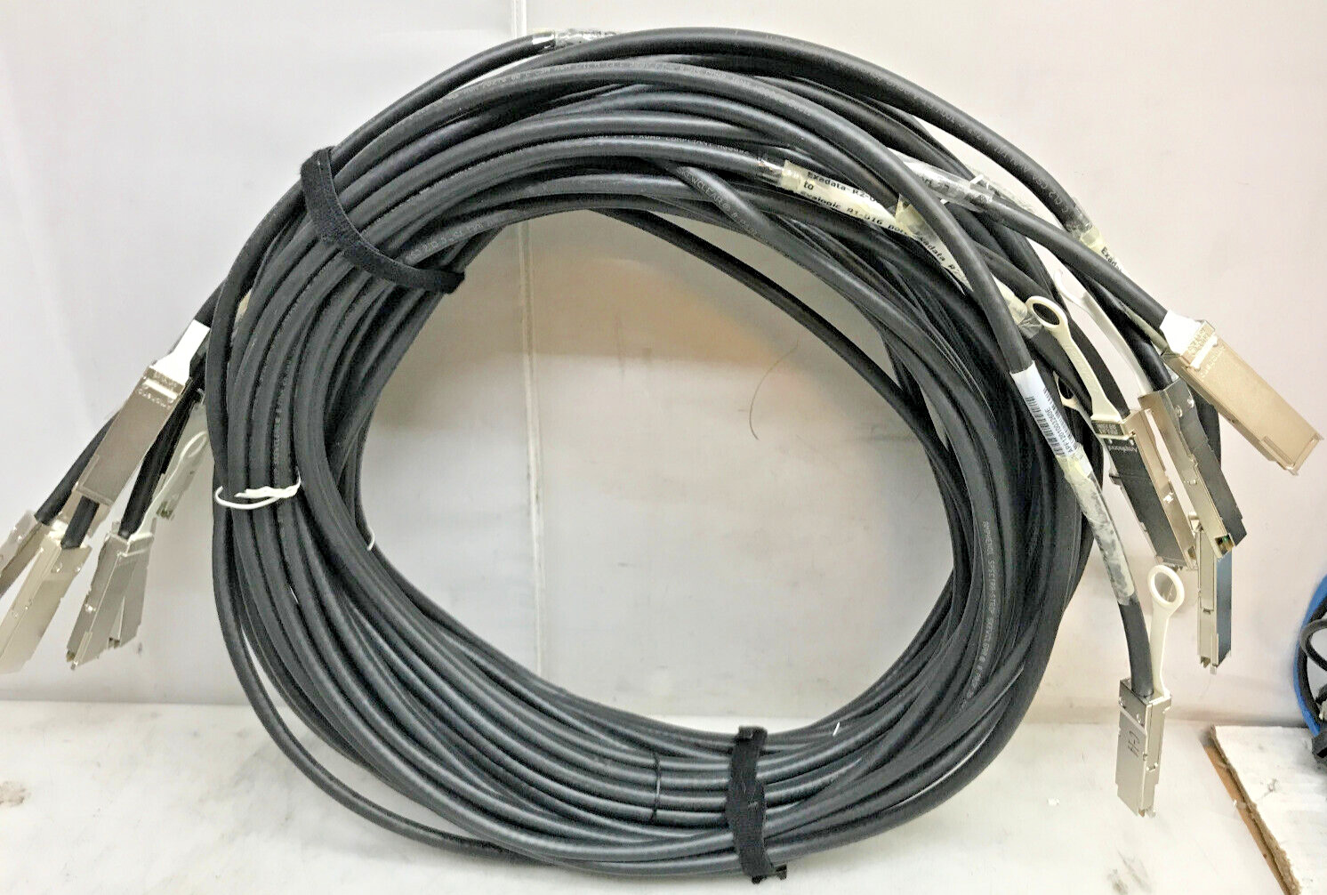 Lot of 8 Sun 530-4446-01 Infiniband 5M QSFP to QSFP Passive Copper Cable