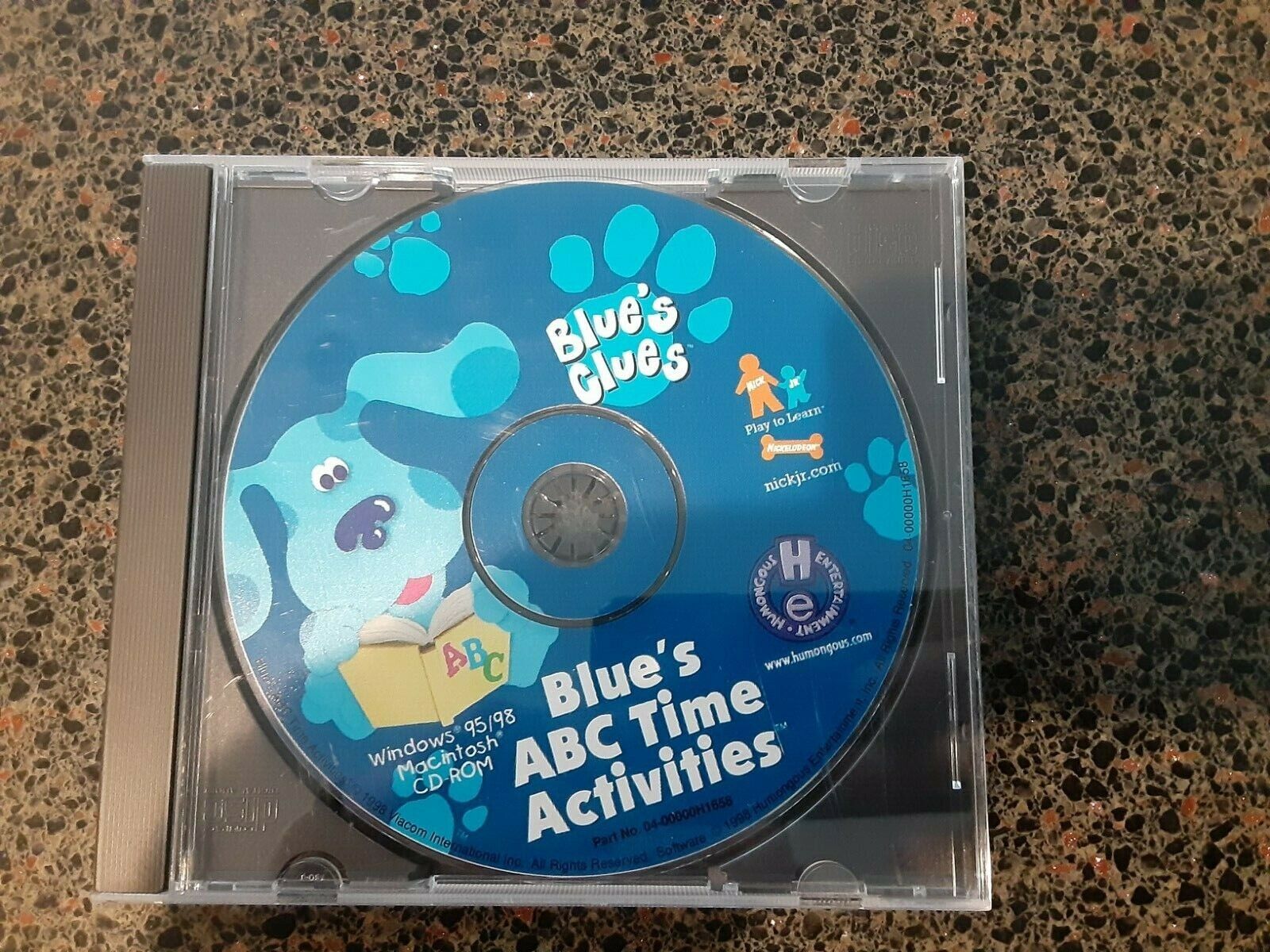 Blues Clues ABC Time Activities Vintage 1998 PC CD ONLY Ages 3-6 Win 95/98 #J