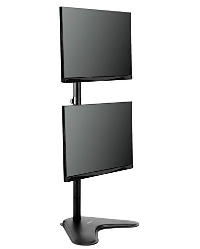 VIVO Dual Monitor Desk Stand Free-standing Vertical LCD mount STAND-V002L