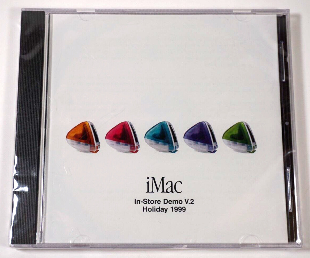 Apple iMac In-Store Demo V.2 Holiday 1999 New Sealed CD In Original Case
