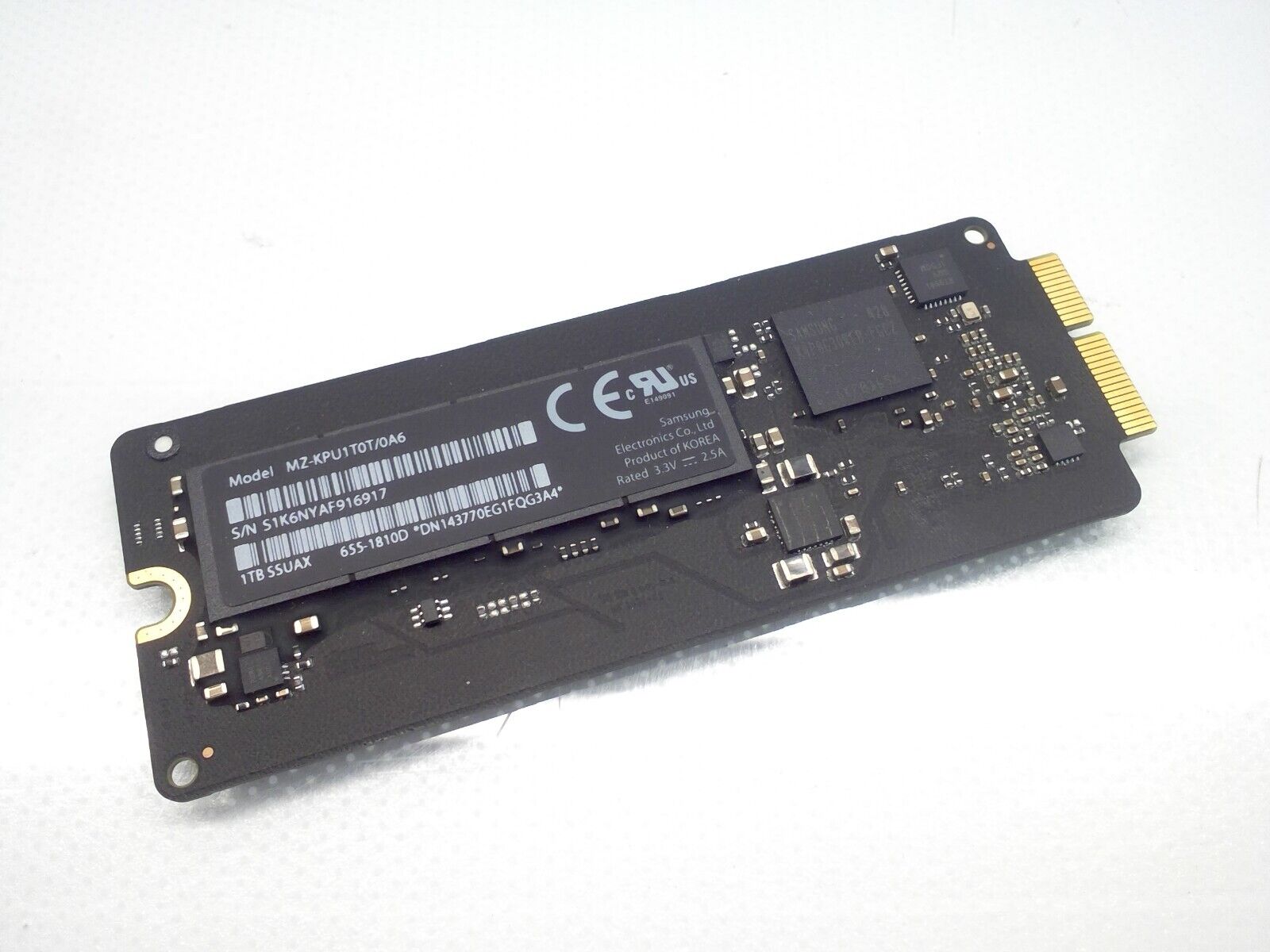 Apple MacBook 2013-2015 Samsung 655-1810D MZ-KPU1T0T/0A6 1TB SSD 12Pin+16 Pin