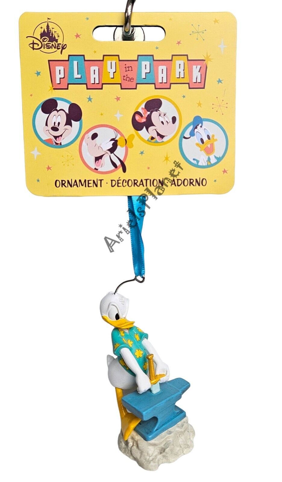 2023 Disney Parks Play In The Park Donald Duck  & Sword Christmas Ornament