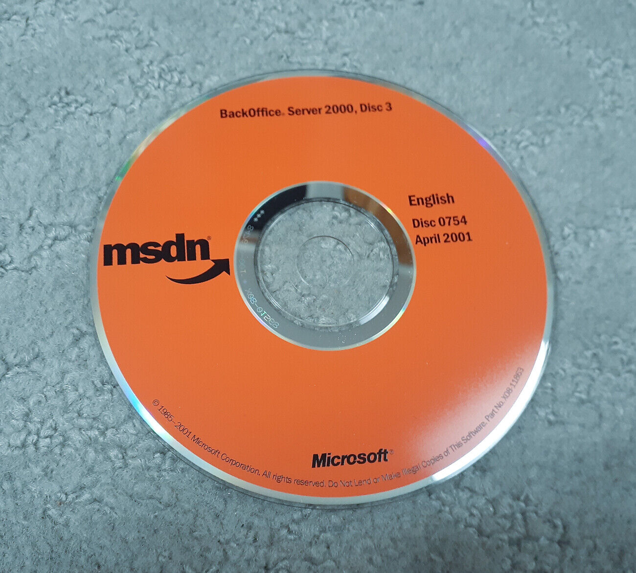 MSDN Disc 0754 April 2001  BackOffice Server 2000 Disc 3