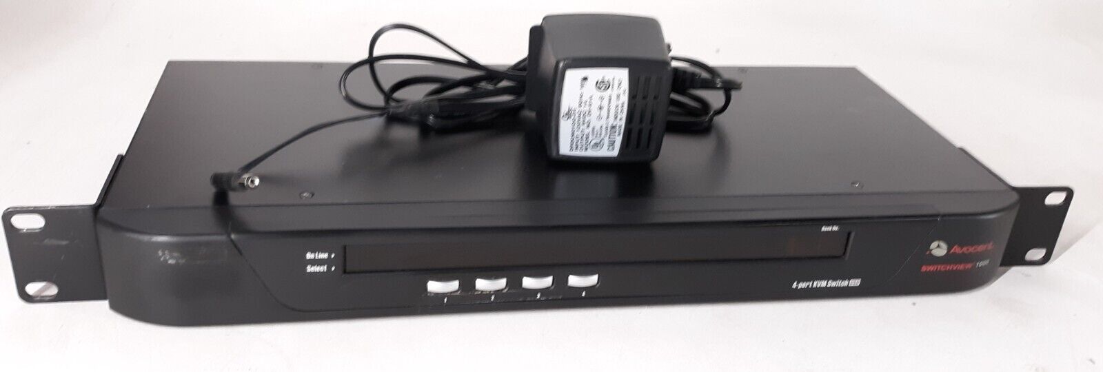 Avocent Switchview 1000 4-Port KVM Switch w/ AC Adapter *TESTED*
