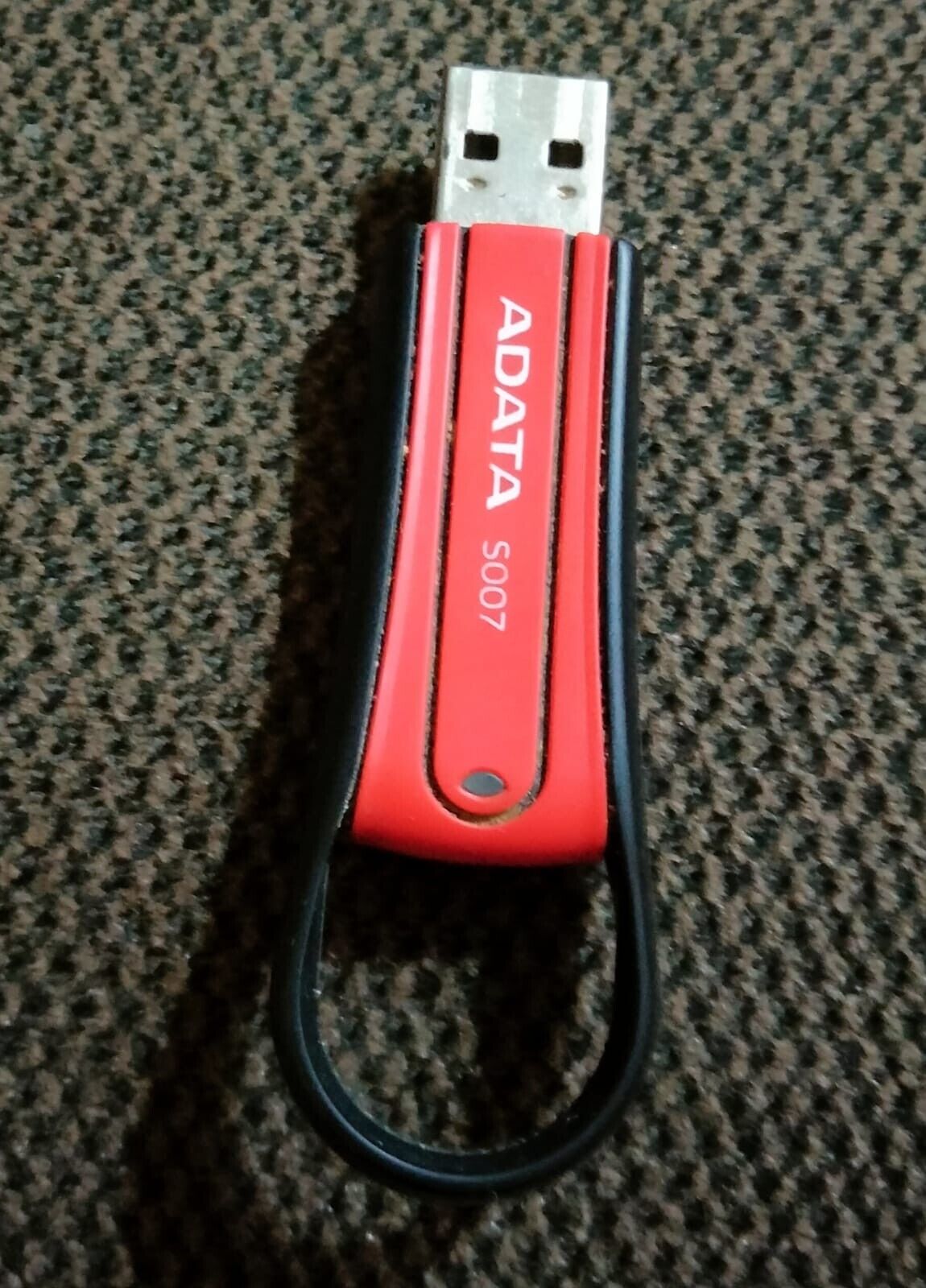 Vintage ADATA S007 USB Flash Drive 4 GB Without Cover, Red and Black Color
