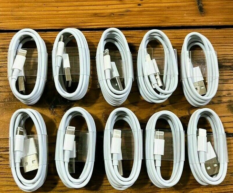 10 cords USB Charger Cable Cord For Apple iPhone 7 8 X XR 11 12 13 14 Pro Max