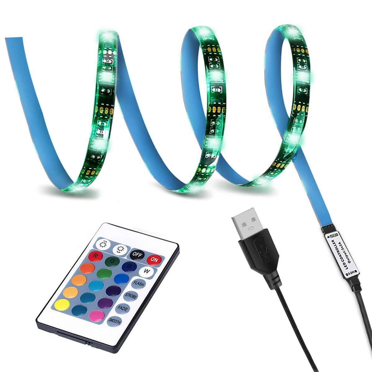 LED TV Backlight,SMY USB LED Strip Light,RGB Multi-Colour LED Light Strip Kit