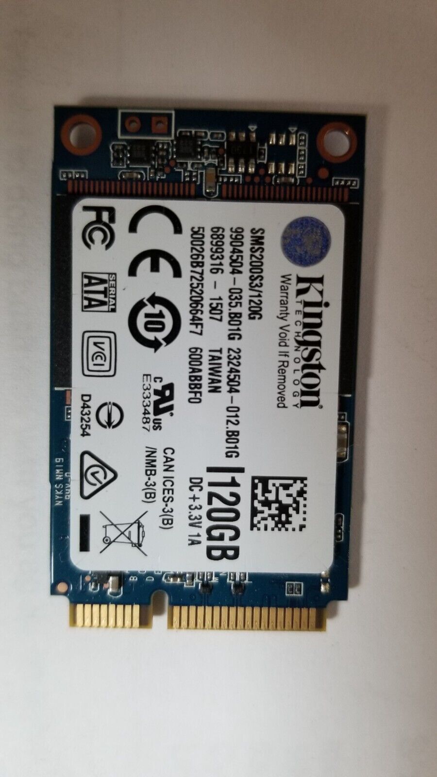 Kingston SanDisk SSD Model SMS200S3/120G 120GB SATA 