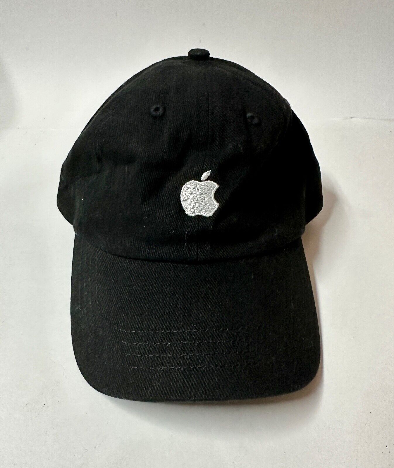 NOS - 1990's Apple Computer Macintosh  Black Adjustable Baseball style Hat Cap