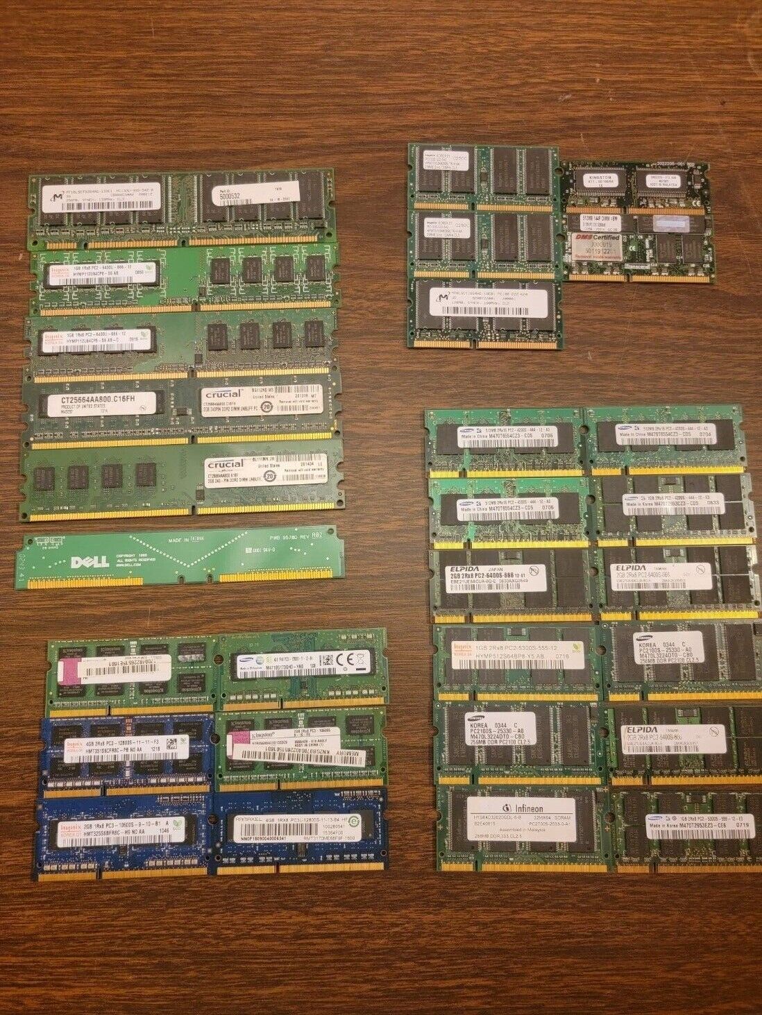 Lot of 29 Untested Computer Ram x6 DIMM & x23 SO-DIMM **UNTESTED** 