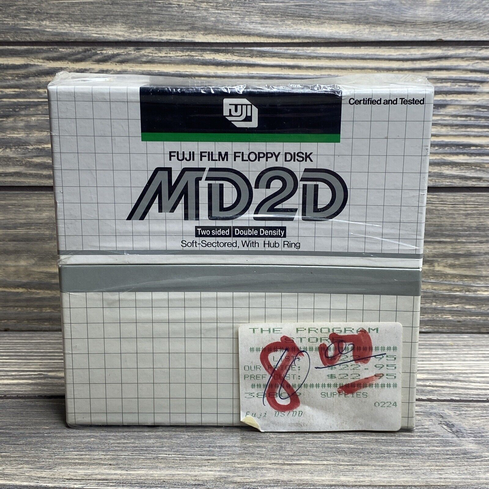 Vintage Fuji Film Floppy Disk MD2D Two Sided Double Density Lot of 5