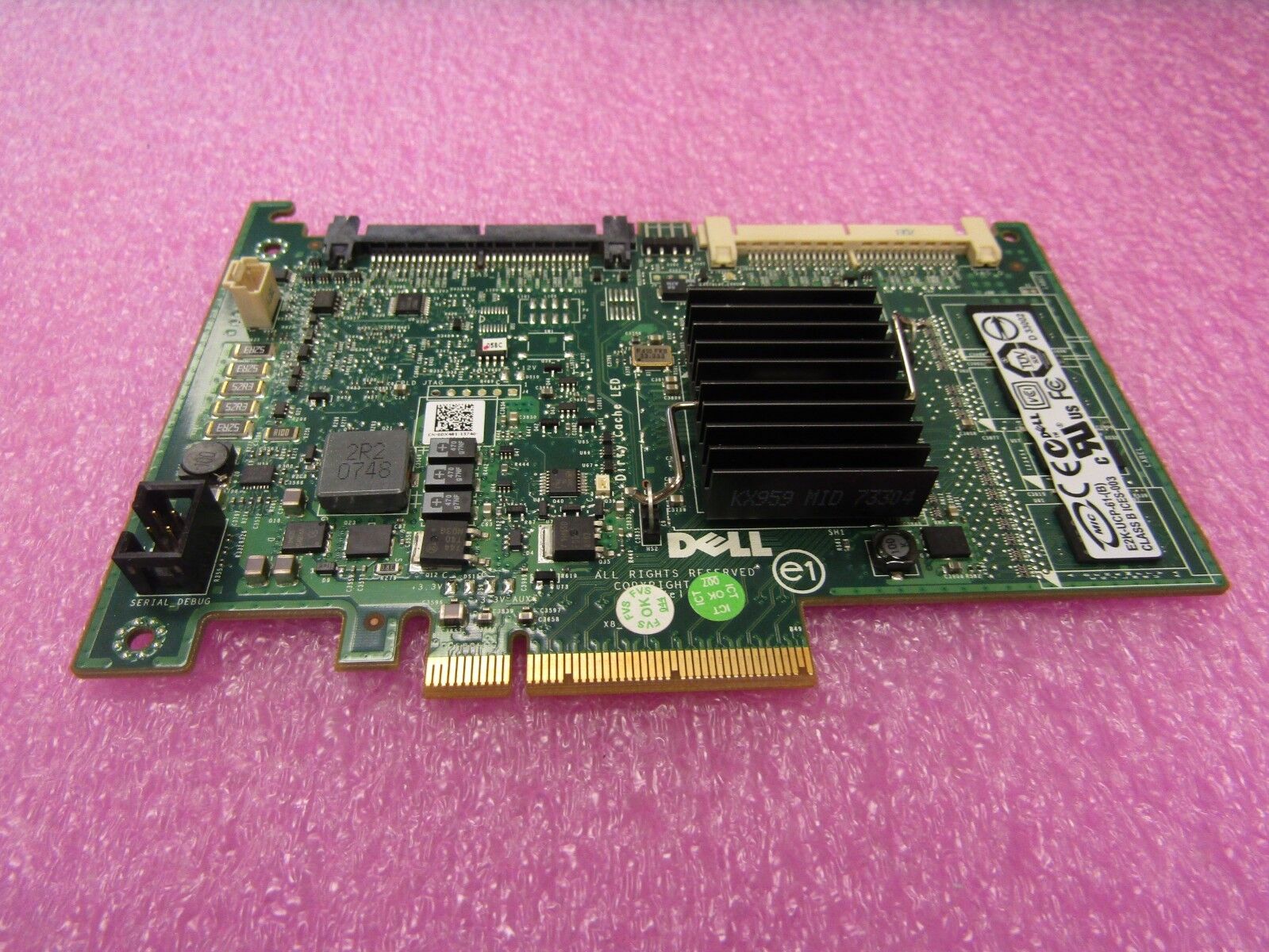 DX481 DELL PERC 6I PCI-E SAS RAID CONTROLLER P