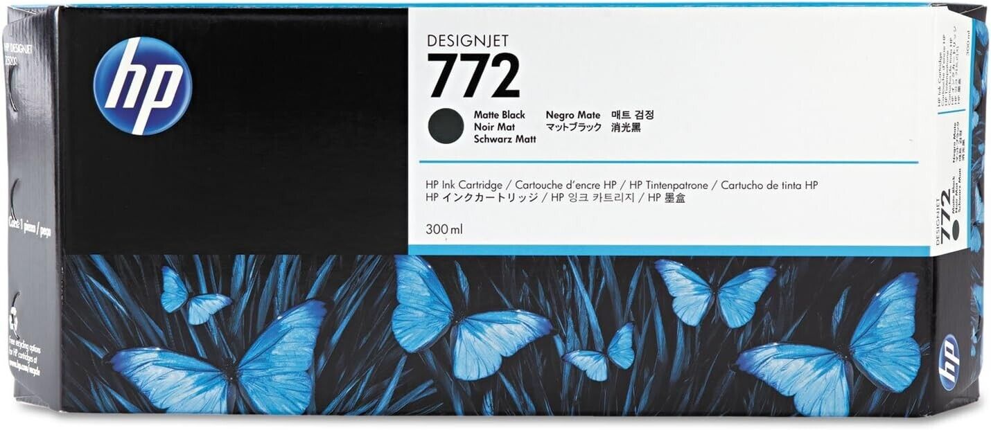 Genuine HP 772 Ink Cartridge CN633A Photo Black For DesignJet T1500 Box 2020 OEM