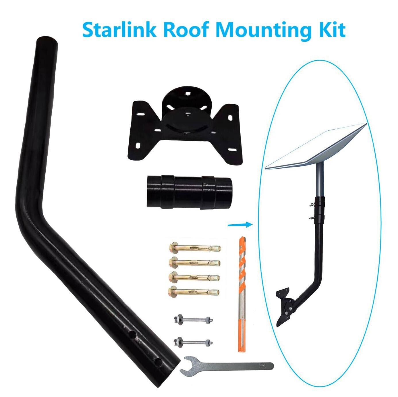 Starlink Long Wall Mount, for Starlink Internet Kit Satellite , Compatible V2