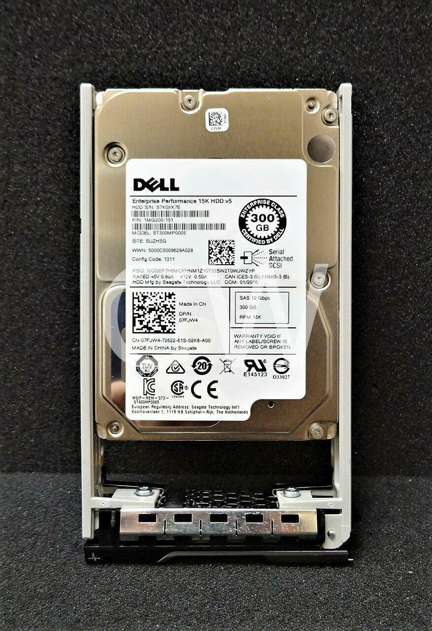 7FJW4 Dell ST300MP0005 ENT300GB 15K RPM 12Gb/s 2.5\