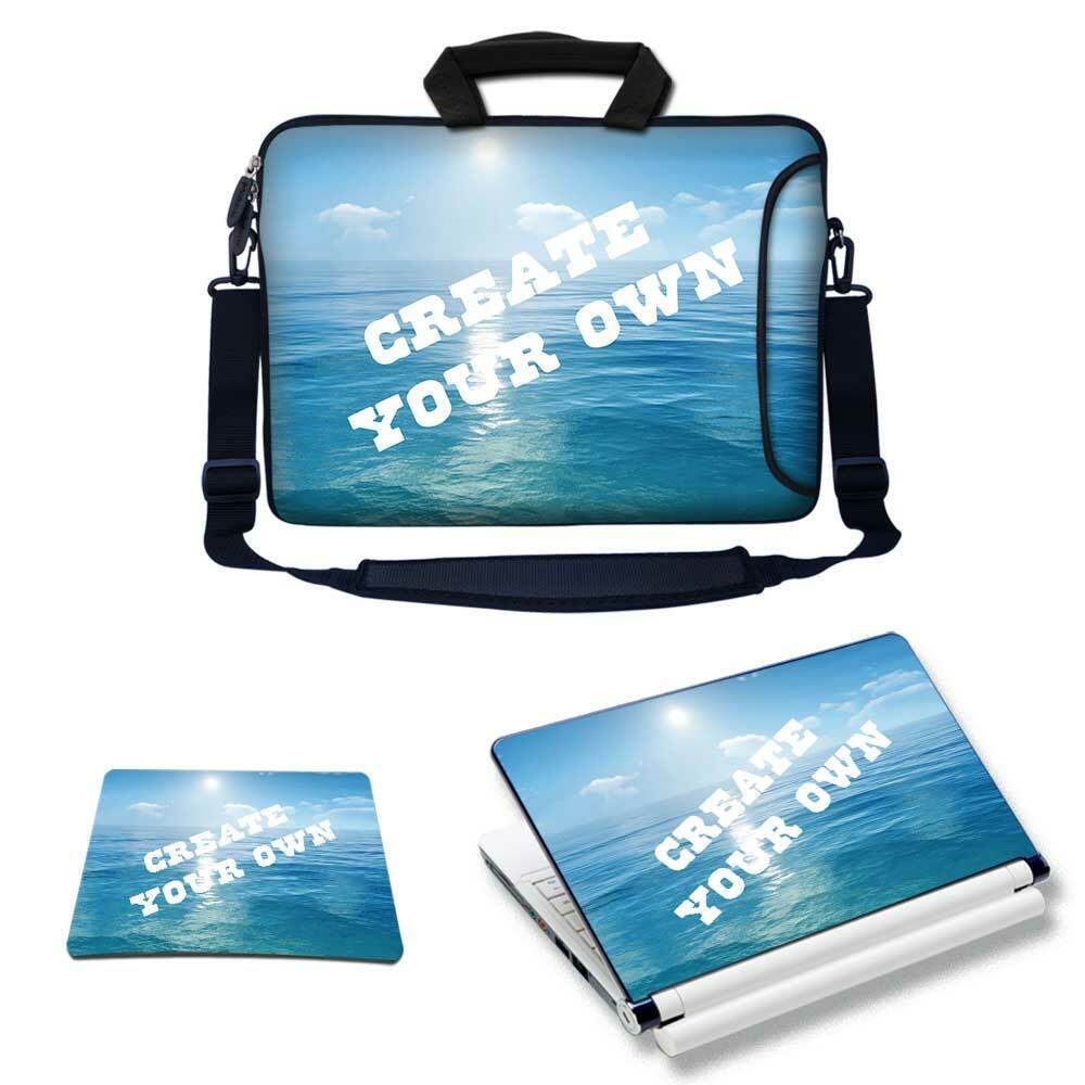 Custom/Personalized Laptop Bundle - Includes Laptop Bag,Skin Sticker & Mouse Pad