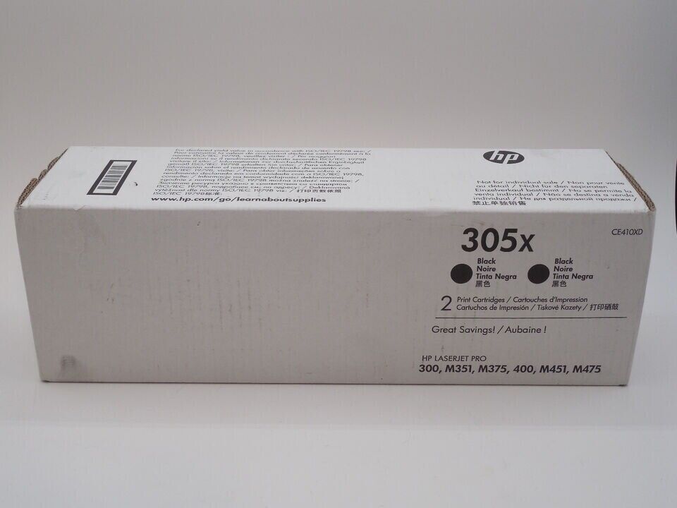GENIUNE HP Black Print Cartridges | 305x CE410X | BRAND NEW - SEALED | OEM