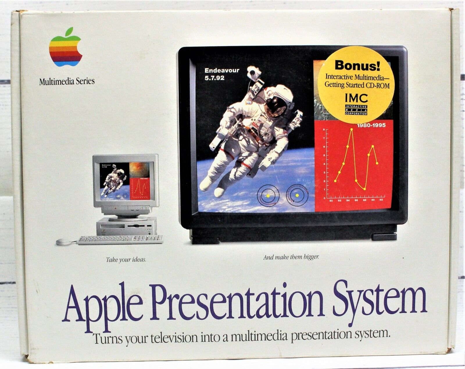Vintage 1994 Apple Presentation System TV To A Multimedia System Open Box