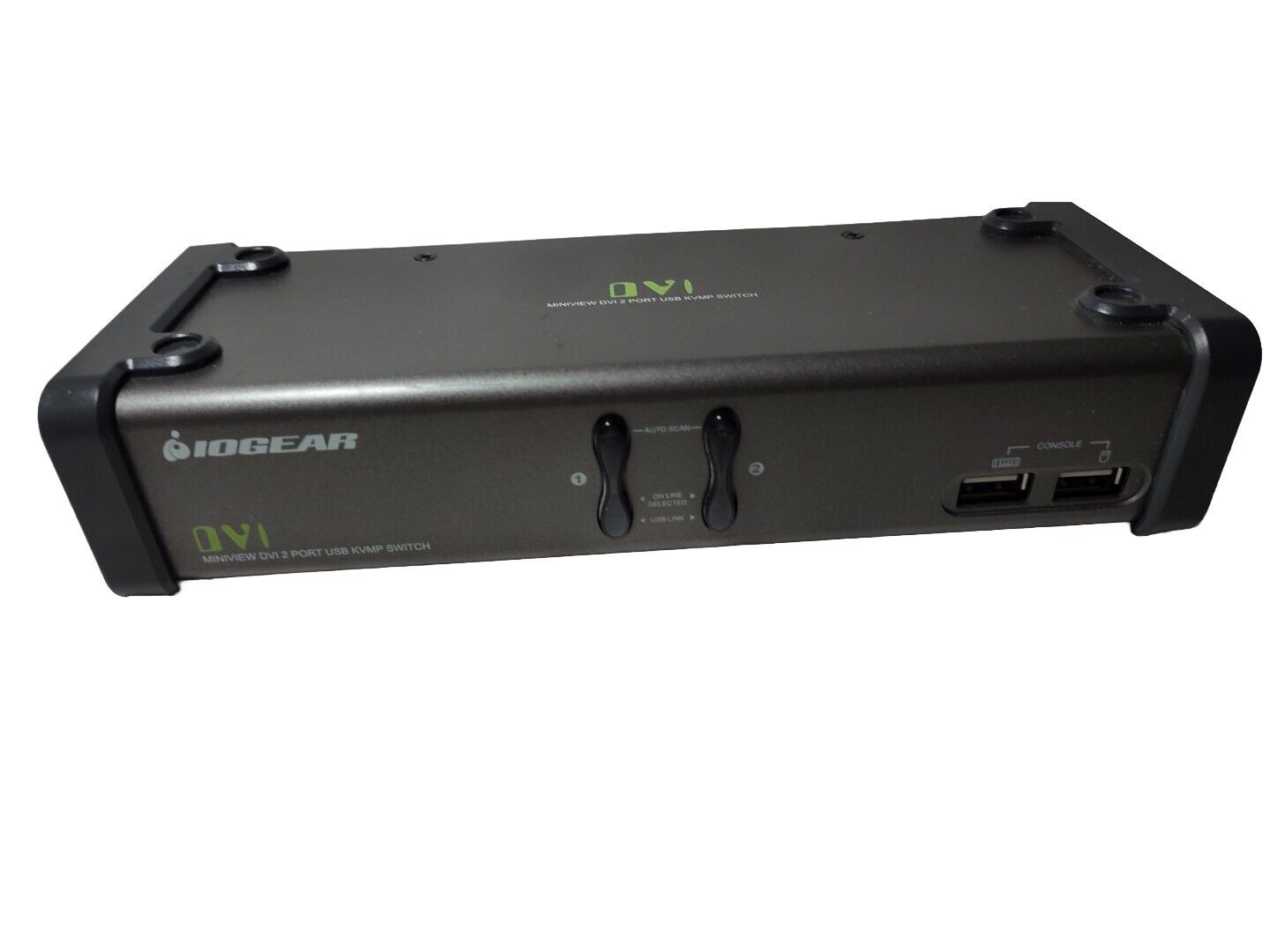 IOGEAR 2Port DVI KVM & Peripheral Sharing Switch with Audio GCS1102