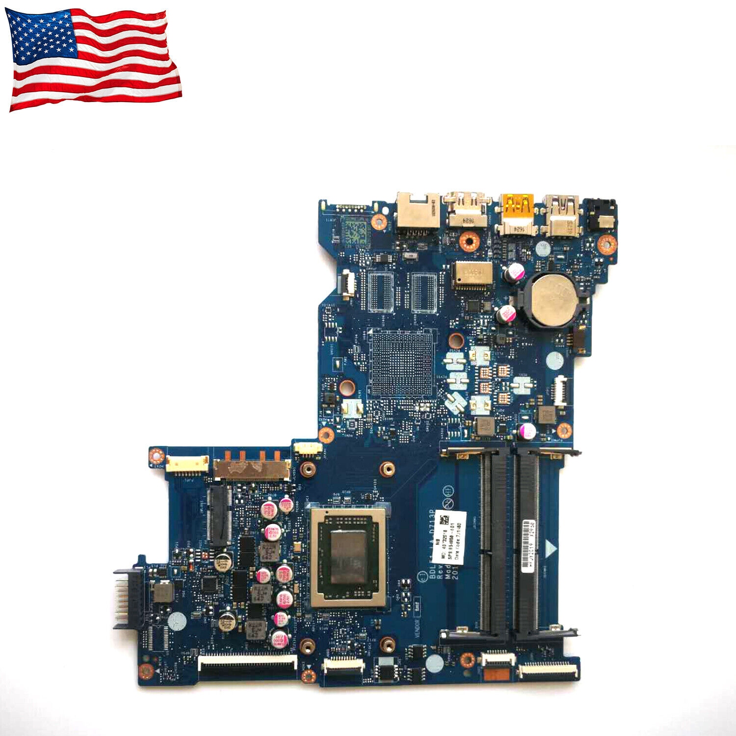 For HP Pavilion 15-BA 15Z-BA Motherboard With AMD A10-9600P 2.4Ghz CPU